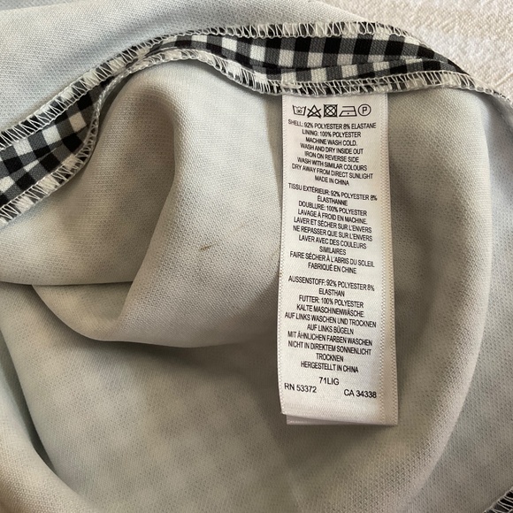 French Connection Gingham Tie-Back Minidress In size 12 - Picture 5 of 5